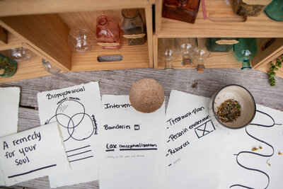 A page with "biopsychosocial" written on it, symbolizing the holistic approach to trauma therapy that considers biological, psychological, and social factors in Merlyn Asencio’s practice in Miami, Florida