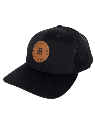 Bruhaven Leather Patch Medium Profile Trucker Hat