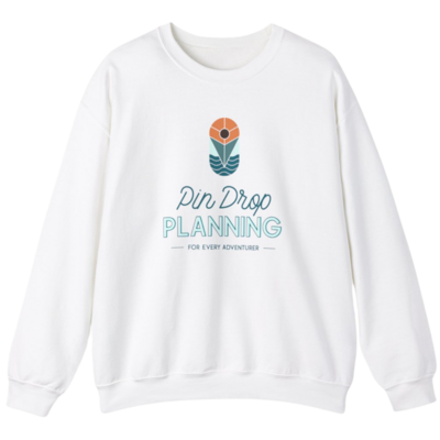 Pin Drop Planning sweatshirt