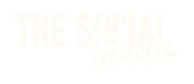 White The Social Studio Logo