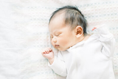 macro portrait of newborn, kent island maryland