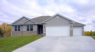 Elevation of Rosebury Casa house plan by Hartland Homes in Lincoln, NE. These spacious floor plans are available to customize to suite a buyers needs.