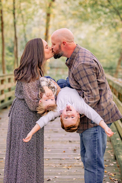 Little boy in red truck