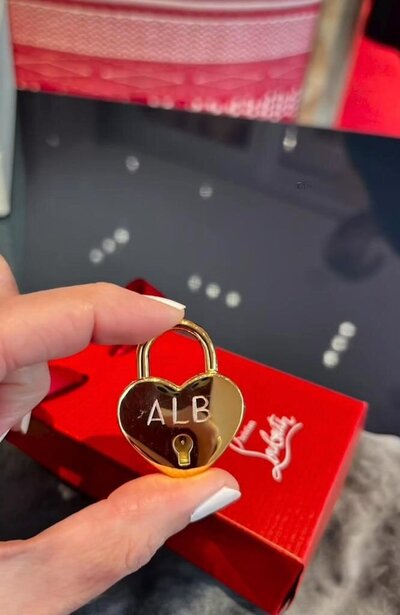 Engraved Louboutin locket