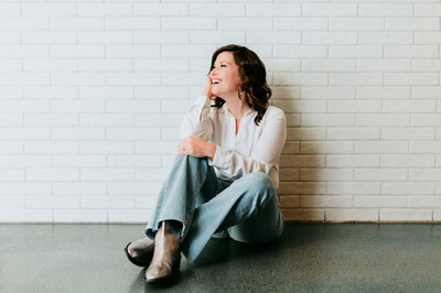 Natural light headshot session designed for confidence and approachability.