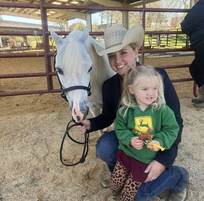 miniature horse and western handler
