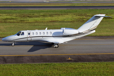 citation cj3+ plane on runway managed by freedom air