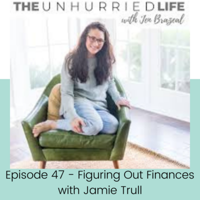 Listen to Jamie Trull on The Unhurried Life Podcast, Episode 47: Figuring Out Finances with a Fresh Perspective. Money is a topic we may shy away from, but it's essential as it makes the world go round. Join Jamie Trull as she breaks down finances in a whole new way, offering valuable insights for women business owners. Known as the guru of business finances, Jamie brings a friendly and relatable approach to help you navigate the financial landscape. Discover how Jamie's expertise can transform your understanding of finances and empower you to take control. Tune in to The Unhurried Life Podcast for an engaging conversation with Jamie Trull!