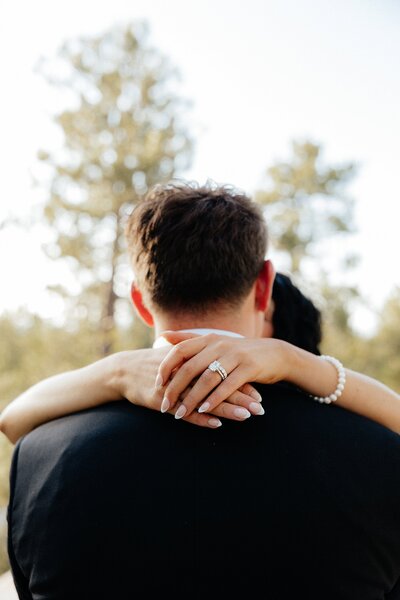 Luisa showing off her ring.