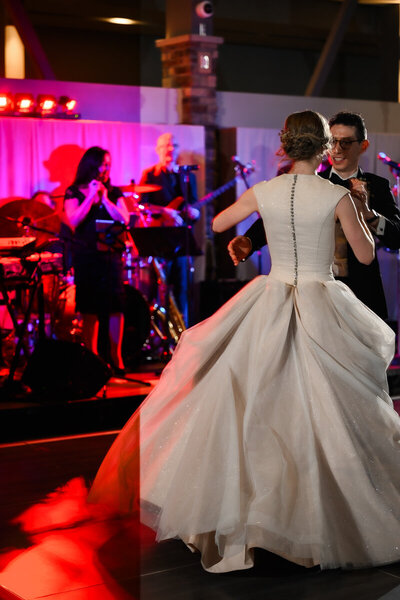 Bride Groom First Dance at Alpine Ski Club