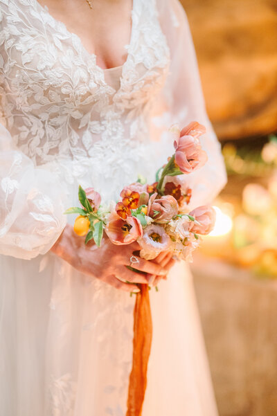 Italy Inspired Wedding Flower Bouquet