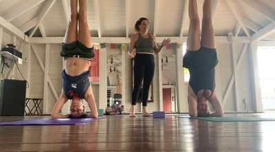 brin conducting a yoga class in st. croix usvi