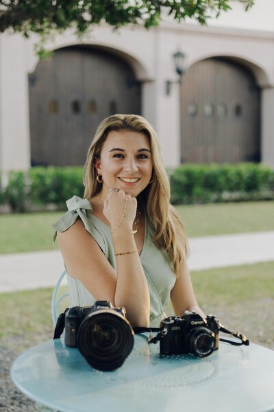 cristina pelino poses with camera