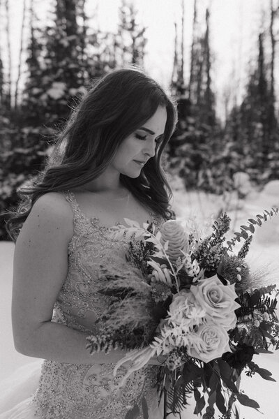 JB Photography - Alberta Romantic Winter Outdoor Elopement-14