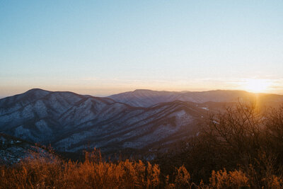 Blue ridge mountain landscape film