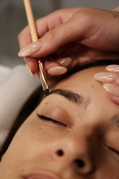 Our skilled brow artists boost and enhance the potential of your natural brows using wax, tint, lamination and hybrid brow dye, carefully and artfully pairing the perfect shape, size, and style to your naturally beautiful face.