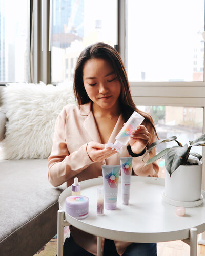 a 20-something skincare-obsessed entrepreneur and licensed esthetician living in New York City