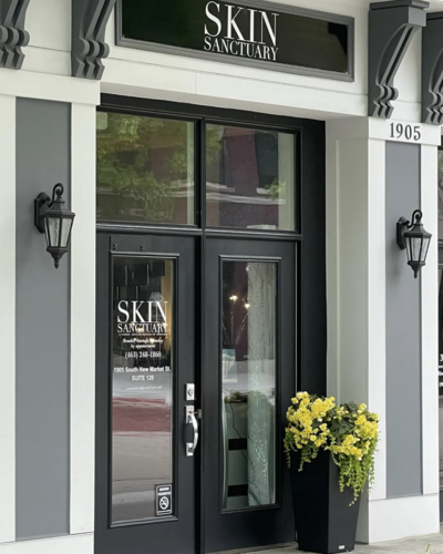Skincare Sanctuary's front doors