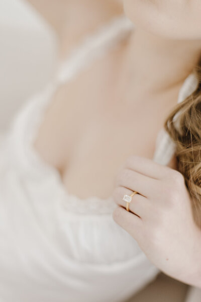 curvy redhead posed by mackay boudoir photographer alyce holzy.