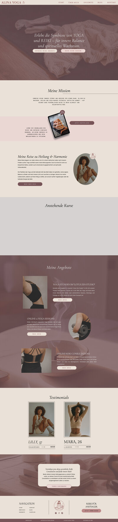 Luna Joy - Website Vorlage