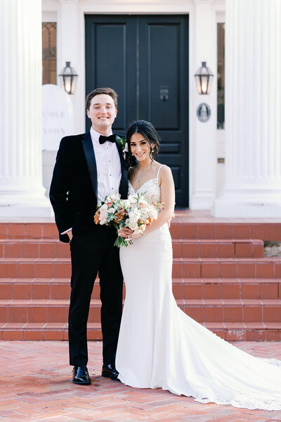 Bride and groom at Persian Wedding at Woodbine Mansion planned by Bianca Nichole and Co