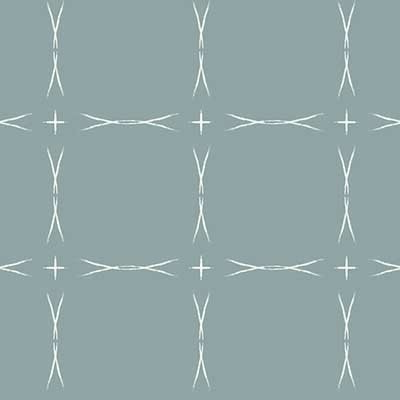 Icy blue and black holiday seamless pattern  with tree branches for wrapping paper by Michele Spurza