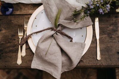 wedding table details the lazy olive villa