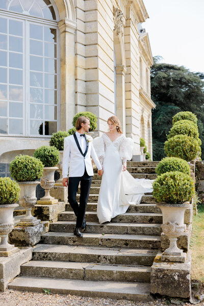 Spring wedding in French countryside Chateau.