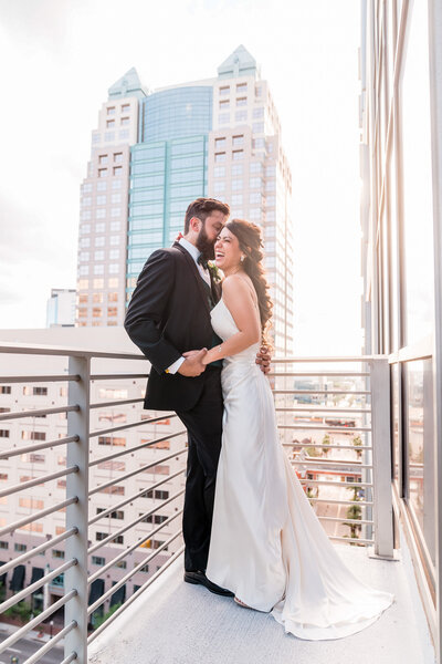 The Balcony Orlando venue wedding by top Orlando photographer and videographer