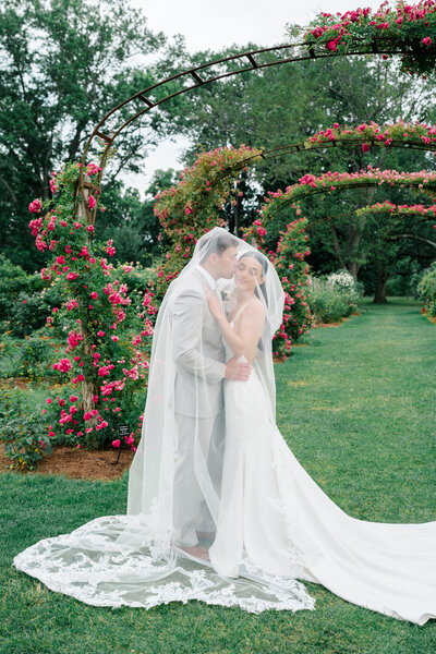 Newport Wedding Photographer | Rhode Island Caprio Captured Photography | Bride And Groom Embracing And Smiling