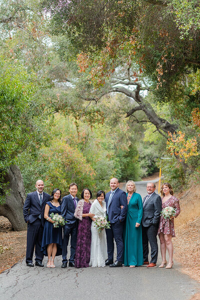 Family wedding portrait at Inn of the Seventh Ray