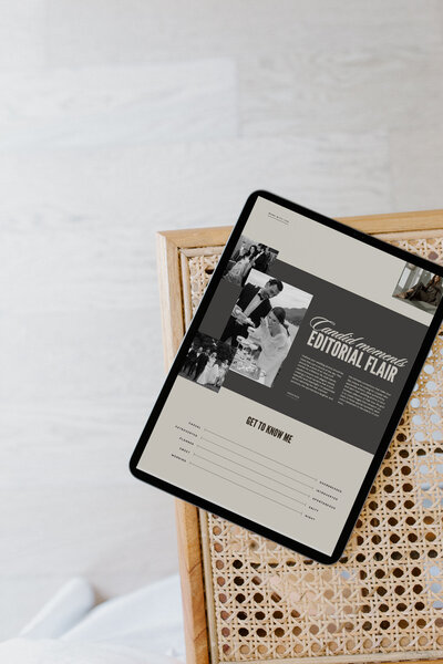 Website einer Hochzeitsfotografin als Beispiel im Strategiecall – erstellt mit Website in a Week von Jennifer Aries