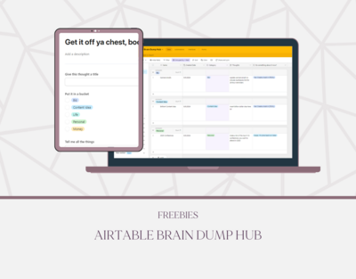 Freebie - Airtable Brain Dump Template