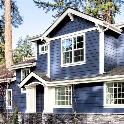 blue house exterior - exterior paint colour consultation package