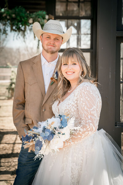 Small outdoor wedding at The Forever Farm in Rhome TX