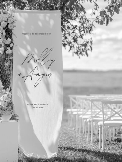 wedding welcome sign