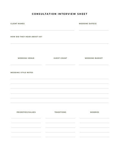 Consultation Check-List10