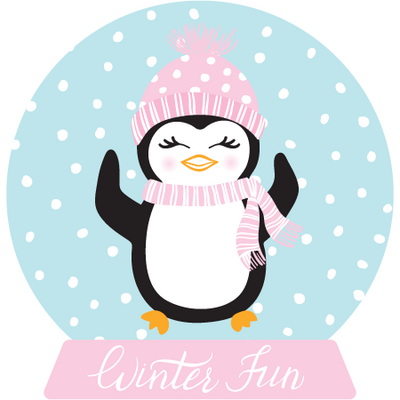 Penguin in the snowglobe by Oh So Chic Designs