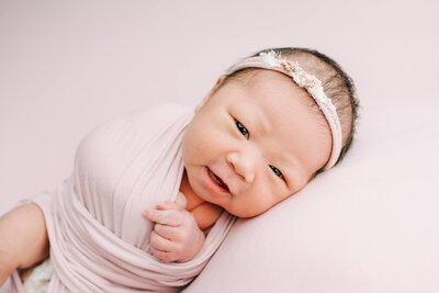 newborn photo of baby girl done in home by Ann Marshall