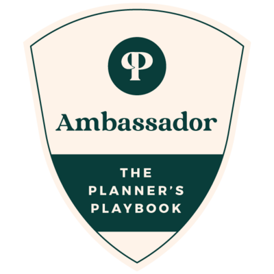 The Planner's Playbook Ambassador Badge