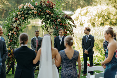 bride walking down aisle