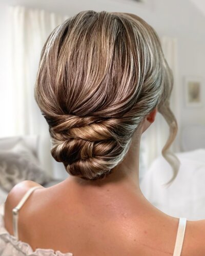 Blonde Low Twisted Bun-Photoroom