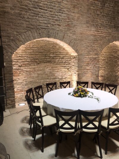 Gala table set up at the luxury palace Coburg in Vienna