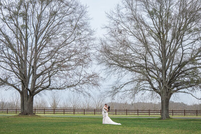 Bride and groom walk up memorial steps at their DC wedding