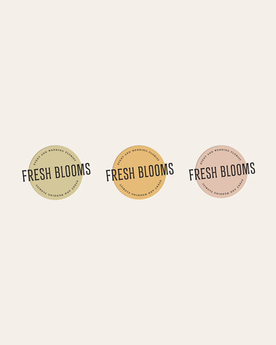 Complete branding package for a wedding florist, featuring bright color palettes and elegant design elements.