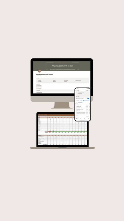 Management Tool mockups