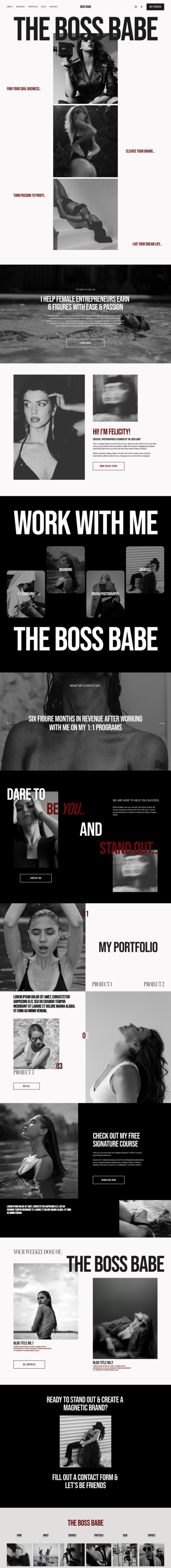 Portfolio project three brand and website mockup4