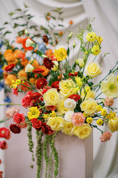 colorful wedding