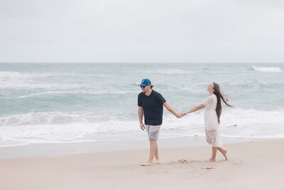 Couple on Melbourne beach