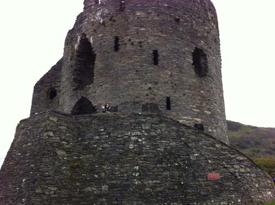 Margaret in Dolbadarn Castle, Wales